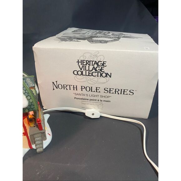 Department 56 North Pole Village "Santa's Light Shop" - Picture 7 of 7